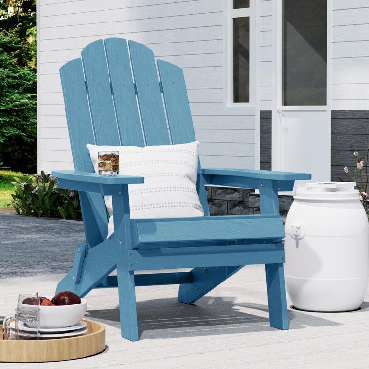 Adirondack Chair, Plastic Weather Resistant, Oversized Patio Chair, Outdoor  Lounger Lawn Chair All-Weather Fade-ResistantWaterproofEasy